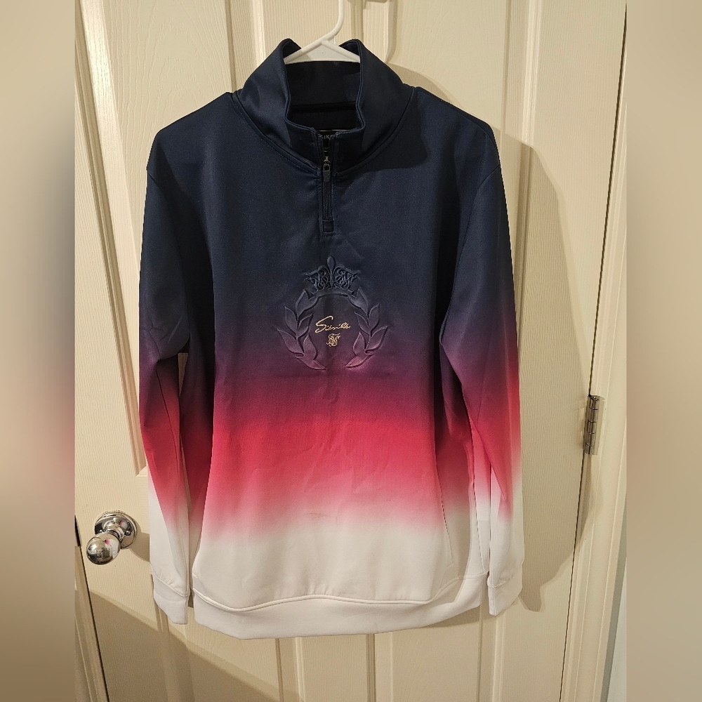 Siksilk Mens Ombre Sweatshirt Size L